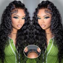 Perucas Simeider Water Wave Lace Front 100% cabelo humano 180% densidade
