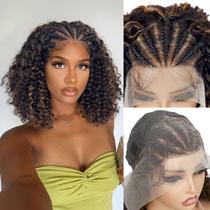 Perucas trançadas WIGER para mulheres negras, sem cola, sem nós, Box Braids