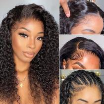 Perucas WPPIKK 13x4 HD Lace Frontal Cabelo Humano 180 Densidade 40cm