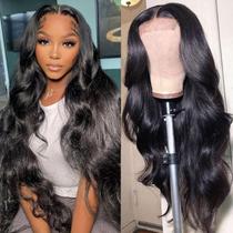 Perucas ZILING Body Wave 18" 200% de densidade 4x4 em renda frontal