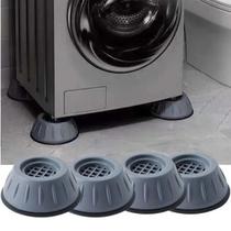 Pés Antivibração Para Máquina De Lavar Roupa Kit 4 Suportes Niveladores AntiRuído, Almofada Absorvente Para Estabilidade e Proteção do Piso Pés Antivibração Para Máquina De Lavar Roupa Kit 4 Suportes Niveladores AntiRuído, Almofada Absorvente Para Estabilidade e Proteção do Piso
