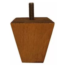 Pés com 06 unidaes Trapézio 9cm Madeira Para Puff Sofá Poltrona Pés com 06 unidaes Trapézio 9cm Madeira Para Puff Sofá Poltrona