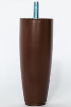 Pes Cônico Cama box 6 pés Marrom com 12 cm de altura - fenix