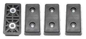 Pés de borracha Linear Motion Labs 1,3 x 7,1 x 1,3 cm, reforçados Pés de borracha Linear Motion Labs 1,3 x 7,1 x 1,3 cm, reforçados