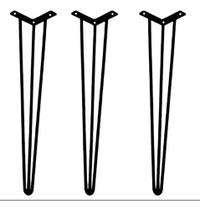 Pés De Ferro Hairpin Legs Kit Com 3 Unidades 45cm Pés De Ferro Hairpin Legs Kit Com 3 Unidades 45cm