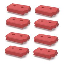 Pés de fixação JILINWEI, 8 peças, para Milwaukee Packout, vermelho Pés de fixação JILINWEI, 8 peças, para Milwaukee Packout, vermelho