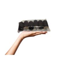 Pés De Madeira Para Box Baú 6cm De Altura - (Preto)