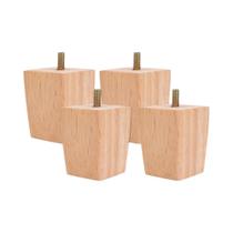 Pés De Móveis De Madeira Sólida, 4 Peças, Pés Redondos Antiderrapantes Para Mesa E Cadeira Com 4 Pés De Móveis De Madeira Sólida, 4 Peças, Pés Redondos Antiderrapantes Para Mesa E Cadeira Com 4