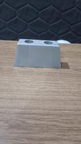 Pes De Sofa e moveis 6 cm mais parafuso Tipo piramide Cinza Kit 8 Pes