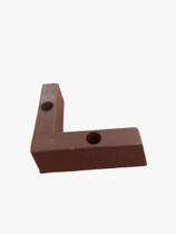 Pes De Sofa Tipo Cantoneira Marrom Kit 06 Pes com Parafusos - Fenix mendonça