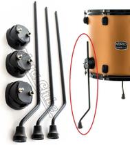 Pés de Surdo e Canecas RMV PAC11 Kit com 3 Pés de Surdo e 3 Canecas