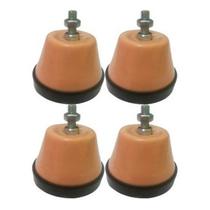 Pes Geladeira/fogão Jogo C/4pcs Porcelana Joana D'ark Marrom