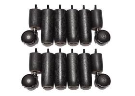 Pés madeira 8x4 tdc preto para cama box baú casal queen ou king size
