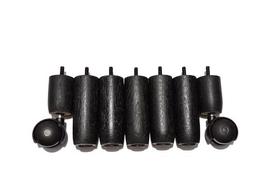 Pés madeira tdc preto 5x2 para cama box ou baú casal simples