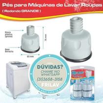 Pés Niveladores Grandes para Lavadoras Brastemp, Consul e Electrolux - Kit com 4 Unidades