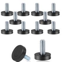 Pés Niveladores para Móveis pulwury Rosca 1/4" 12 Peças