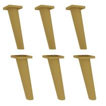Pés Palito Retrô - Kit com 6 unidades Multimóveis Natural Pés Palito Retrô - Kit com 6 unidades Multimóveis Natural