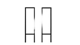 Pés Para Aparador Ferro Estilo Industrial 90 X 25 Preto