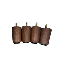 Pés para Cama Box 6 cm - 6 Unidades Cor Imbuia