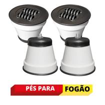 Pés para fogão e geladeira redondos Pratic.