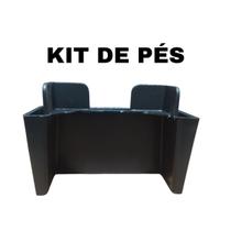 Pés Para Guarda Roupas Moveis Em Geral Altura 5cm kit 4un Ivy Cor:Preto Pés Para Guarda Roupas Moveis Em Geral Altura 5cm kit 4un Ivy Cor:Preto