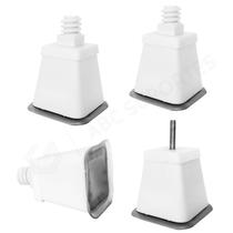 Pés Para Máquina De Lavar Com Ventosas Engedom Kit Com 04 Un Branco