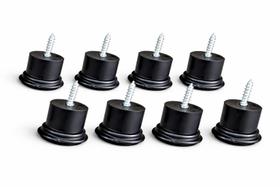 Pes Para Moveis em Geral e Sofá Com Altura de 3,3cm na Cor Preto Redondo Kit Com 4 unidades Pes Para Moveis em Geral e Sofá Com Altura de 3,3cm na Cor Preto Redondo Kit Com 4 unidades