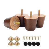 Pés para Móveis Maricome 5 cm em Madeira Maciça, Jogo com 4 Pés para Móveis Maricome 5 cm em Madeira Maciça, Jogo com 4