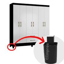 Pés Para Moveis, Roupeiro, Guarda Roupa, rack com 50 unidades Cor Preto Pés Para Moveis, Roupeiro, Guarda Roupa, rack com 50 unidades Cor Preto
