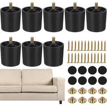 Pés para Móveis TURSTIN 5 cm em Plástico para Sofá e Cadeira, Kit com 8 Unidades Pés para Móveis TURSTIN 5 cm em Plástico para Sofá e Cadeira, Kit com 8 Unidades
