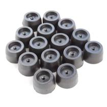 Pés Pezinho Redondo Grande Pes 3cm Preto Baú e Puff Suportar 100 kg Pacote com 100Un