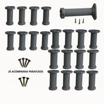 Pés Reguláveis Para Móveis Brancos 12 a 21cm Ajuste Altura Plástico Resistente 8 Unidades Pés Reguláveis Para Móveis Brancos 12 a 21cm Ajuste Altura Plástico Resistente 8 Unidades