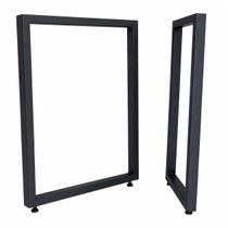 PÉS RETANGULARES de MESA Estilo INDUSTRIAL 75x60cm Kit 2un PÉS RETANGULARES de MESA Estilo INDUSTRIAL 75x60cm Kit 2un