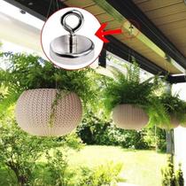 Pesca Magnética 42mm Aprox. 65kg Fixador Ímã Neodímio Corda