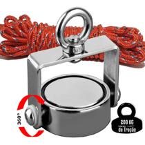 Pesca Magnetica Até 200kg 360º Ímã De Neodímio Super Força Fix Quad