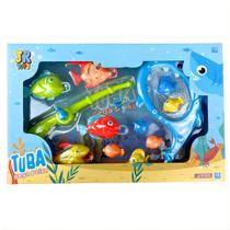 Pescaria de Plástico com 12 Peças - Central Pescaria de Plástico com 12 Peças - Central