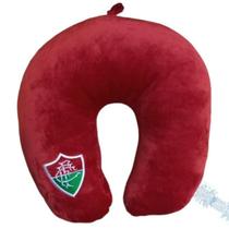 Pescoceira Fibra Escudo Time Fluminense 28X29 Cm Cor Vinho