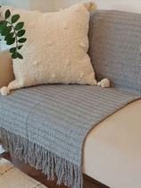 Peseira De Cama Favo De Mel Com Franjas Decoração Luxuosa