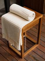 Peseira De Cama Favo De Mel Com Franjas Decoração Luxuosa