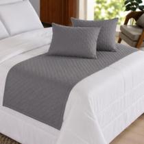 Peseira King 5 Peças Matelada com Almofadas Cheias Cama Posta Peseira King 5 Peças Matelada com Almofadas Cheias Cama Posta