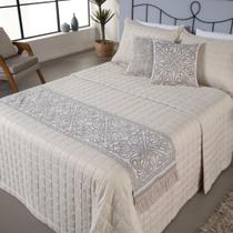 Peseira King Grécia Jacquard C/ Almofada E Refil 05 Peças Peseira King Grécia Jacquard C/ Almofada E Refil 05 Peças