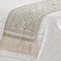 Peseira King Jacquard Rústico Corinto 5pç - 60% Algodão 40% Poliéster - Caqui