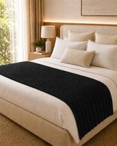 Peseira Luxo Para Cama Queen 230cm x 60cm, Poltrona e Sofá em Tricot Modelo Premium Peseira Luxo Para Cama Queen 230cm x 60cm, Poltrona e Sofá em Tricot Modelo Premium