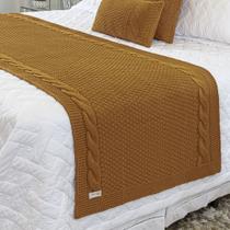 Peseira Manta Sofa Sala Cama Queen Tricot 230x70cm Toronto FIVE STAR MALHAS
