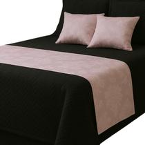 Peseira para Cama Casal Jacquard Manta Xale com Almofadas