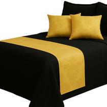 Peseira para Cama King Jacquard Manta Xale com Almofadas