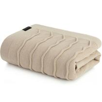 Peseira Serenité Tricot Decorativa 70x220cm 100% Acrílico Altenburg Bege Cotone