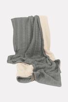 Peseira Tricô Tranças Forrada Pelo Sherpa HomeBliss