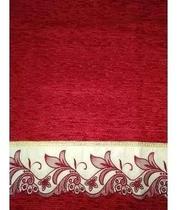 Peseira Xale Cama Queen Bordado Richilieu Chenille E Sued