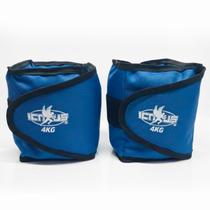 Pesinho Peso 4kg de Perna Caneleira Para Fortalecimento Perna Reabilitação Yoga Flexora Abdutora Extensora Treino Panturrilha